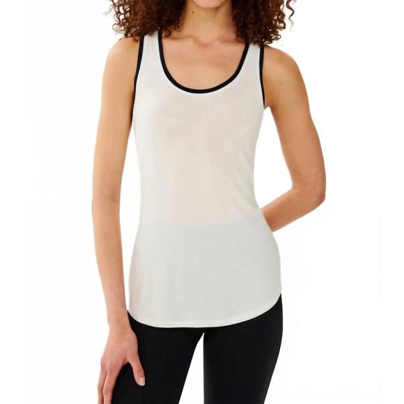 NEW SPLITS59 hana ringer tank in white/indigo - Picture 1 of 2